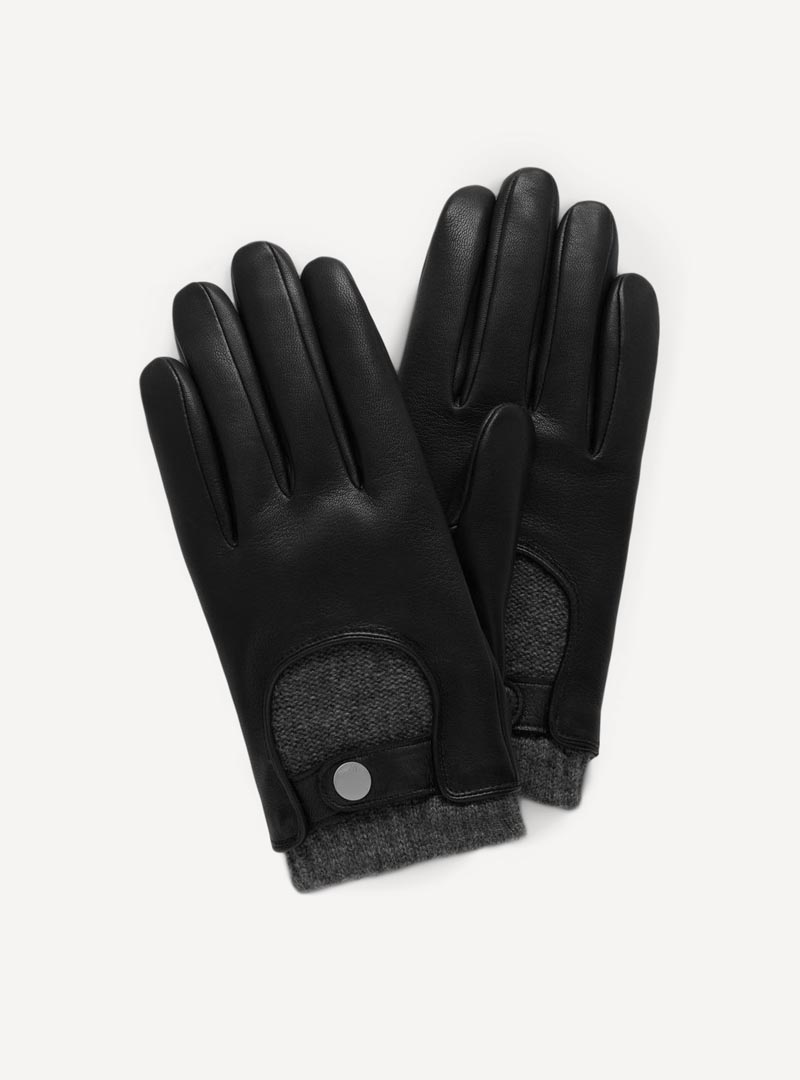 dialekt Mount Bank hvile Mulberry Men's Biker Gloves Sort | CARTER