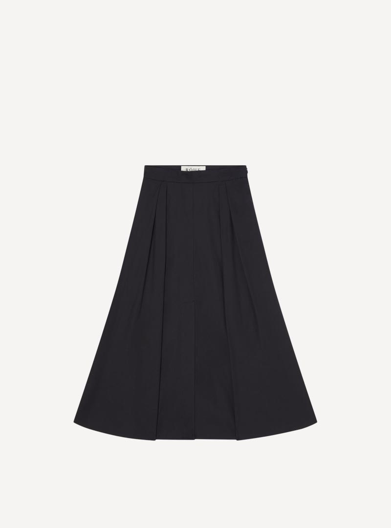 poplin skirt black rohe