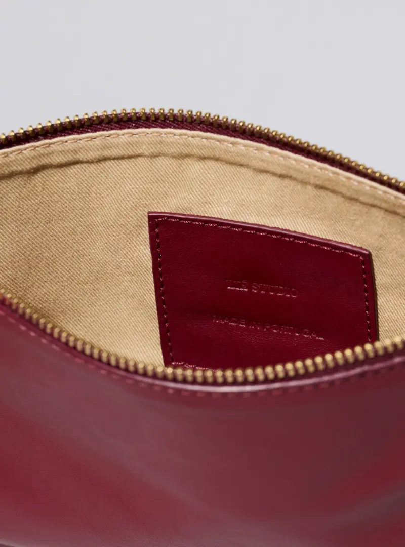 The Charlie Clutch Burgundy red lie studio 1