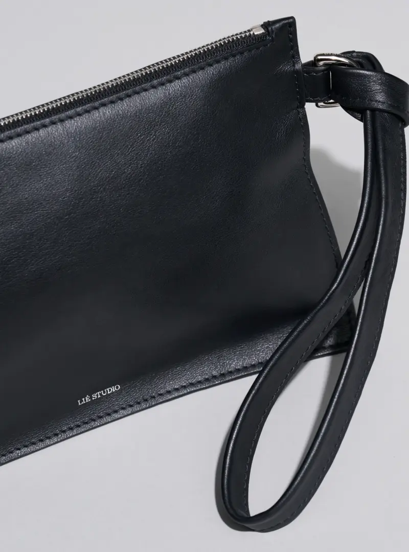 The Charlie Clutch Solid Black LIE STUDIO