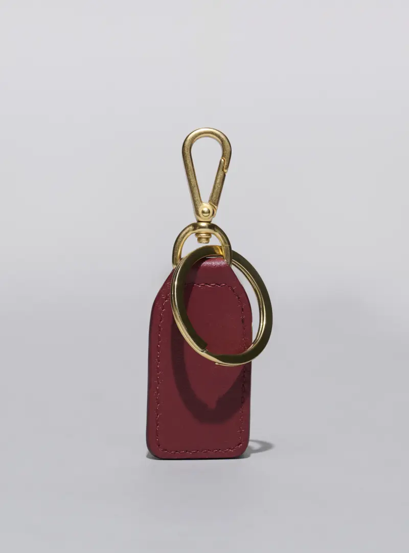 The Gaby Keyring burgundy red lie studio