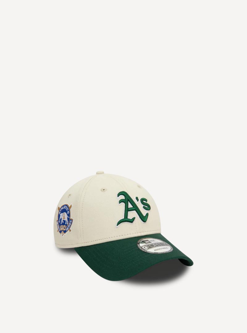 New Era 9forty World Series Oakland Athletics Stone Dark Green