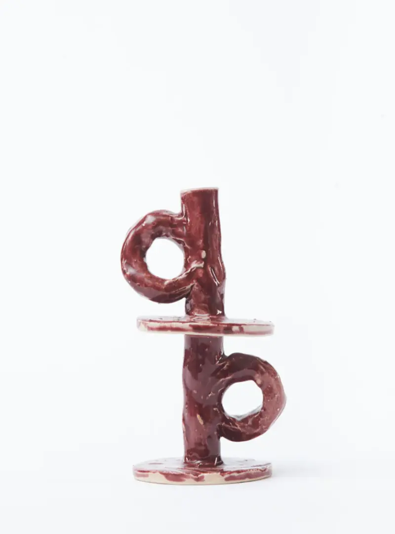 NIKO_JUNE_STUDIO_CANDLE_STICK_HOLDER_BURGUNDY