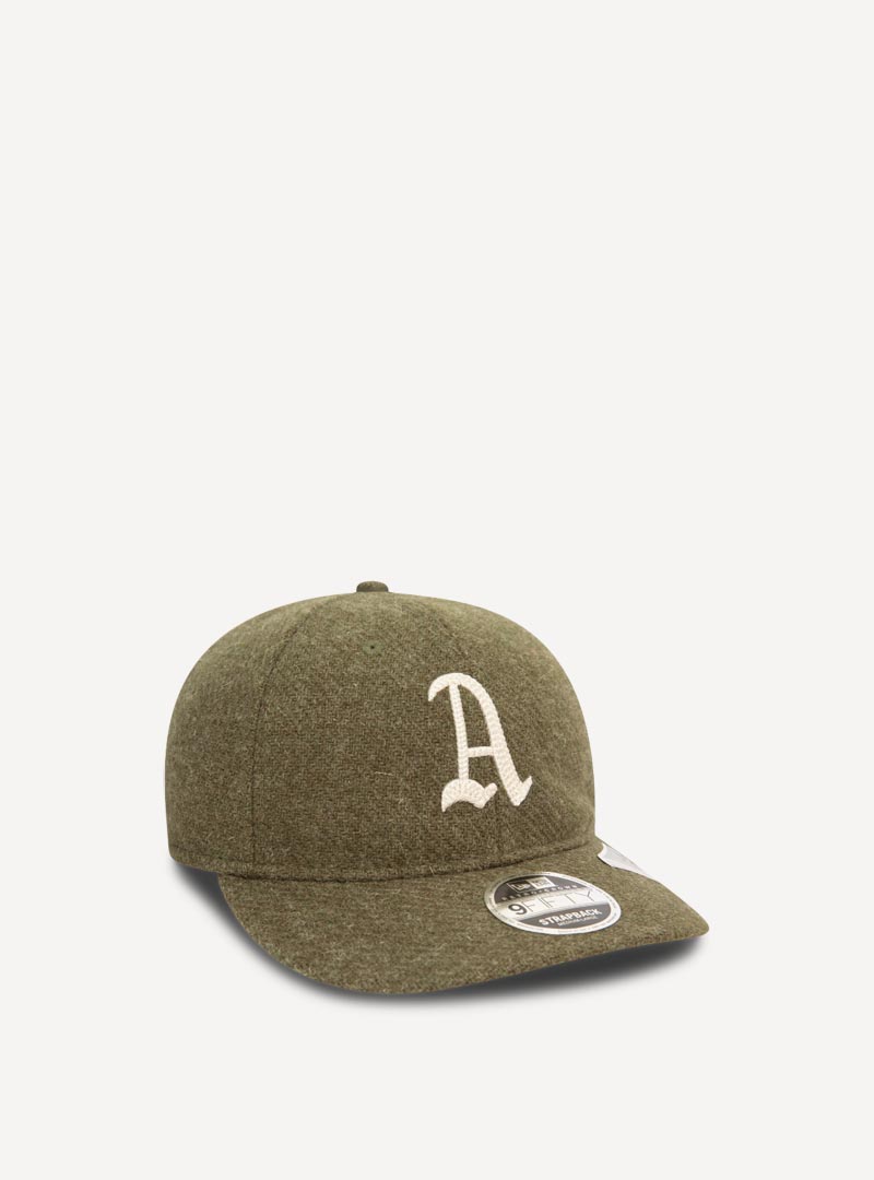 New Era 9FIFTY Retro Crown Harris Tweed Oakland Athletics Olive