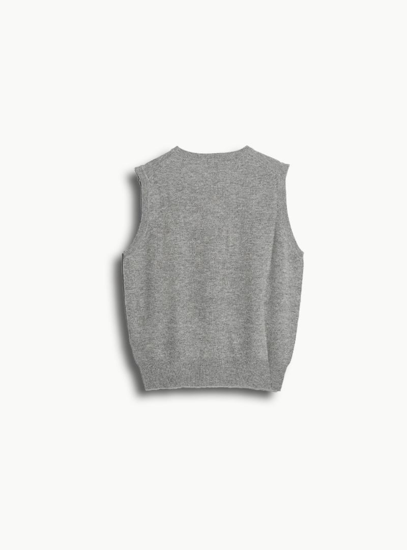 crewneck grey short back