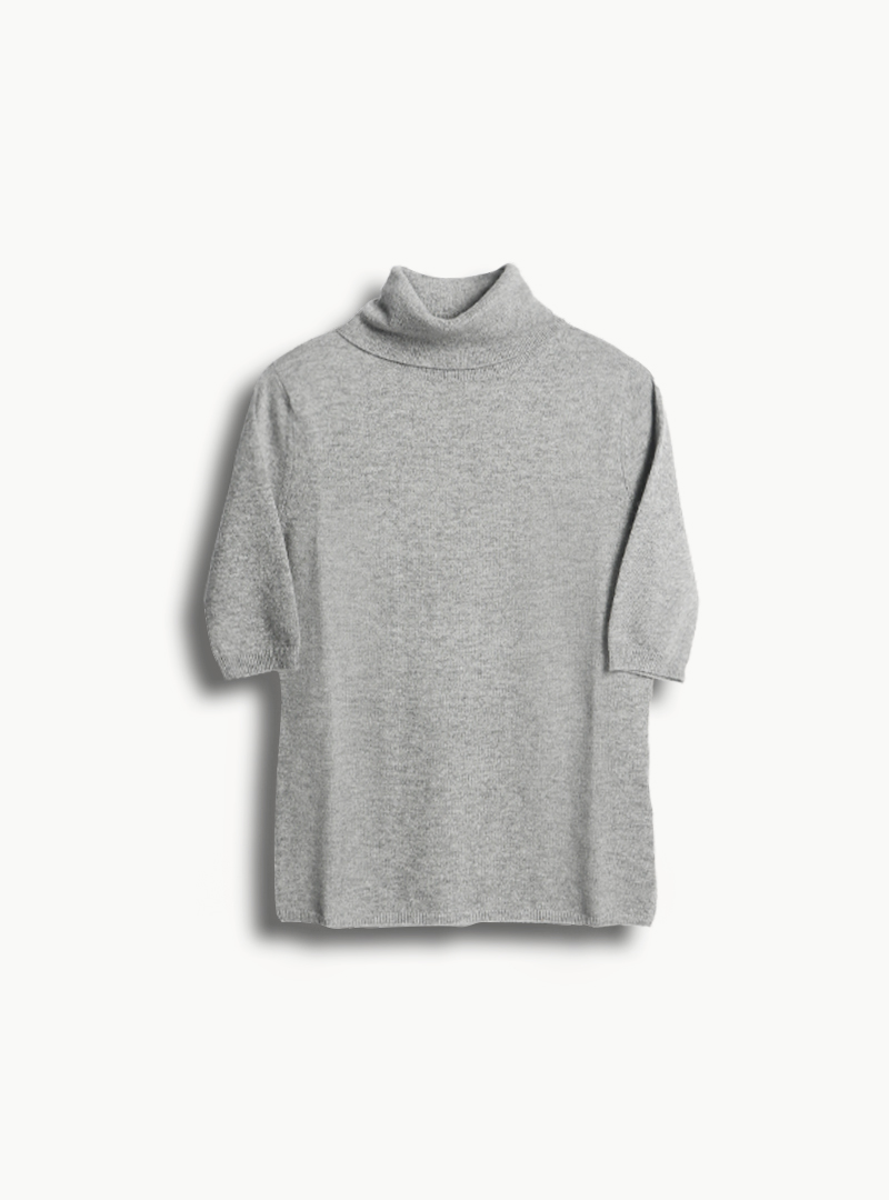 turtleneck grey front